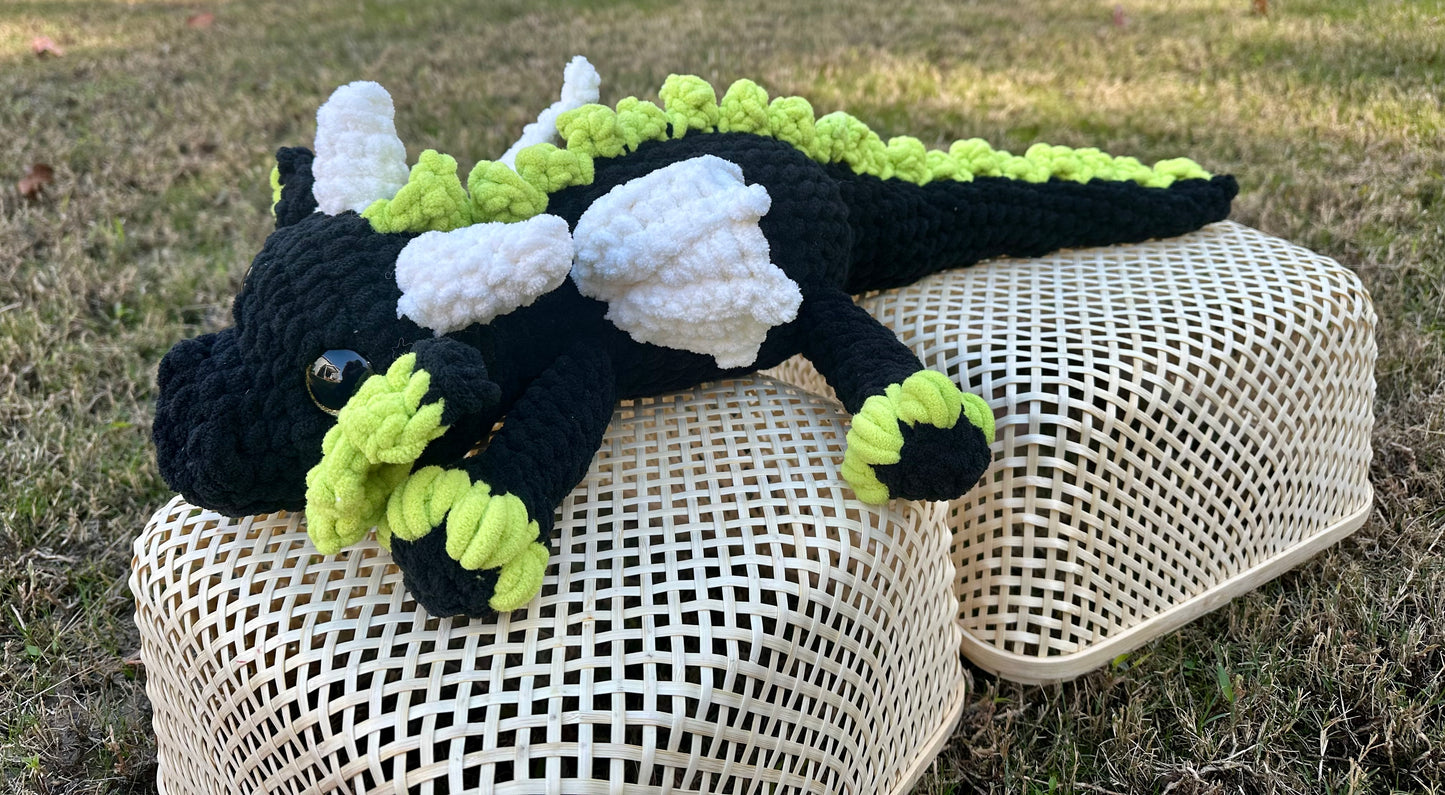 Cuddle Dragon Black and Green